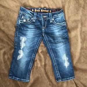Rock Revival Celine cropped jeans. Size 27